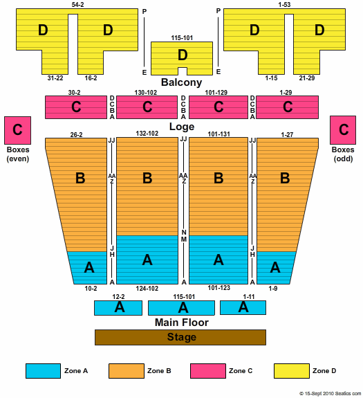 Ohio Seating Chart